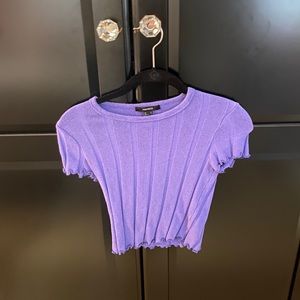 Dark Purple Crop Top